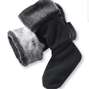 L.L. Bean Faux Fur Wellie Warmer Boot Liners